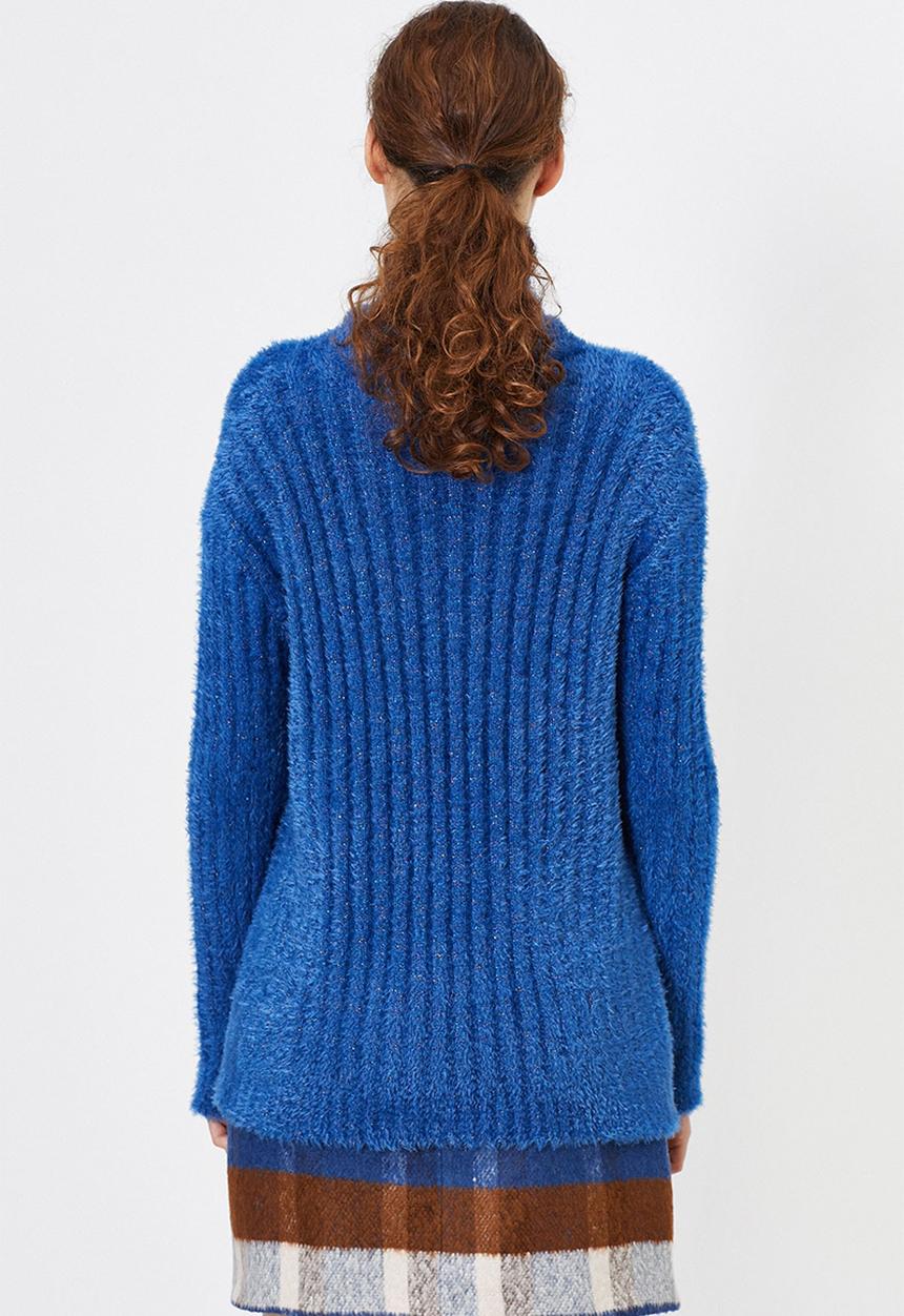 Koton - Turtle neck knitted jumper - blue