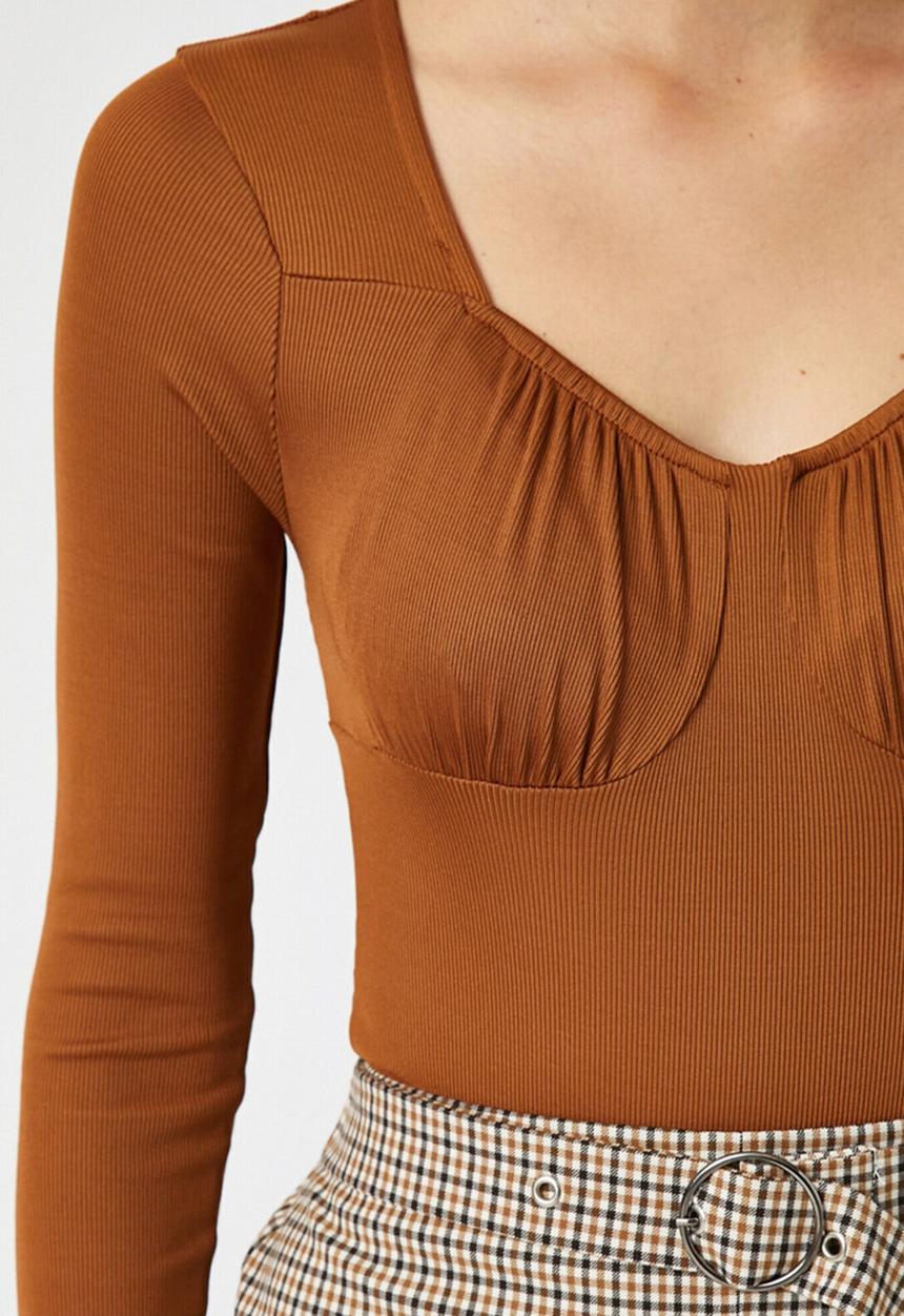 Koton - Long sleeve T-shirt - brown