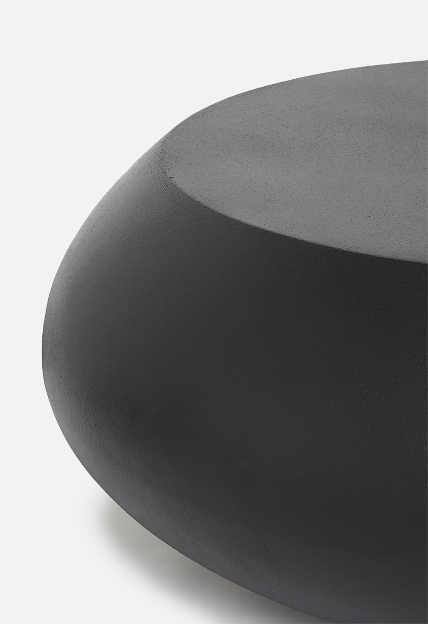 Sixth Floor - Cobble outdoor coffee table - black