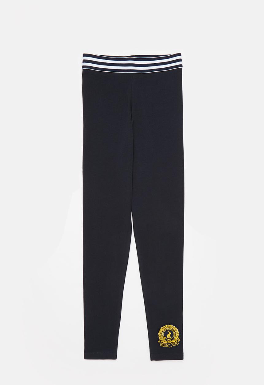 POLO - Girls crested legging - navy