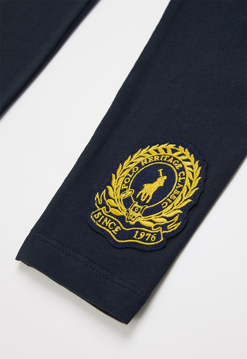 POLO - Girls crested legging - navy