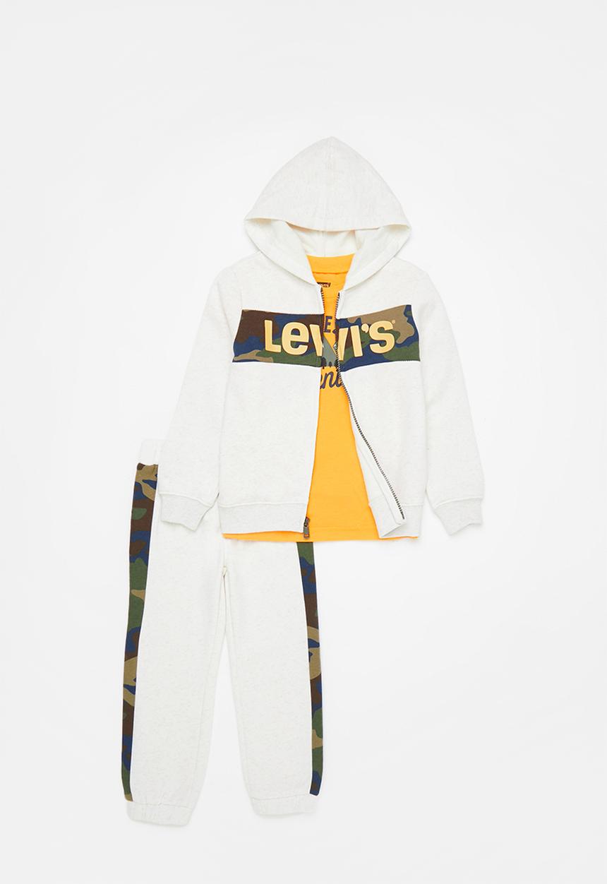 Levi’s® - 3 piece zip up hoodie set - oatmeal heather