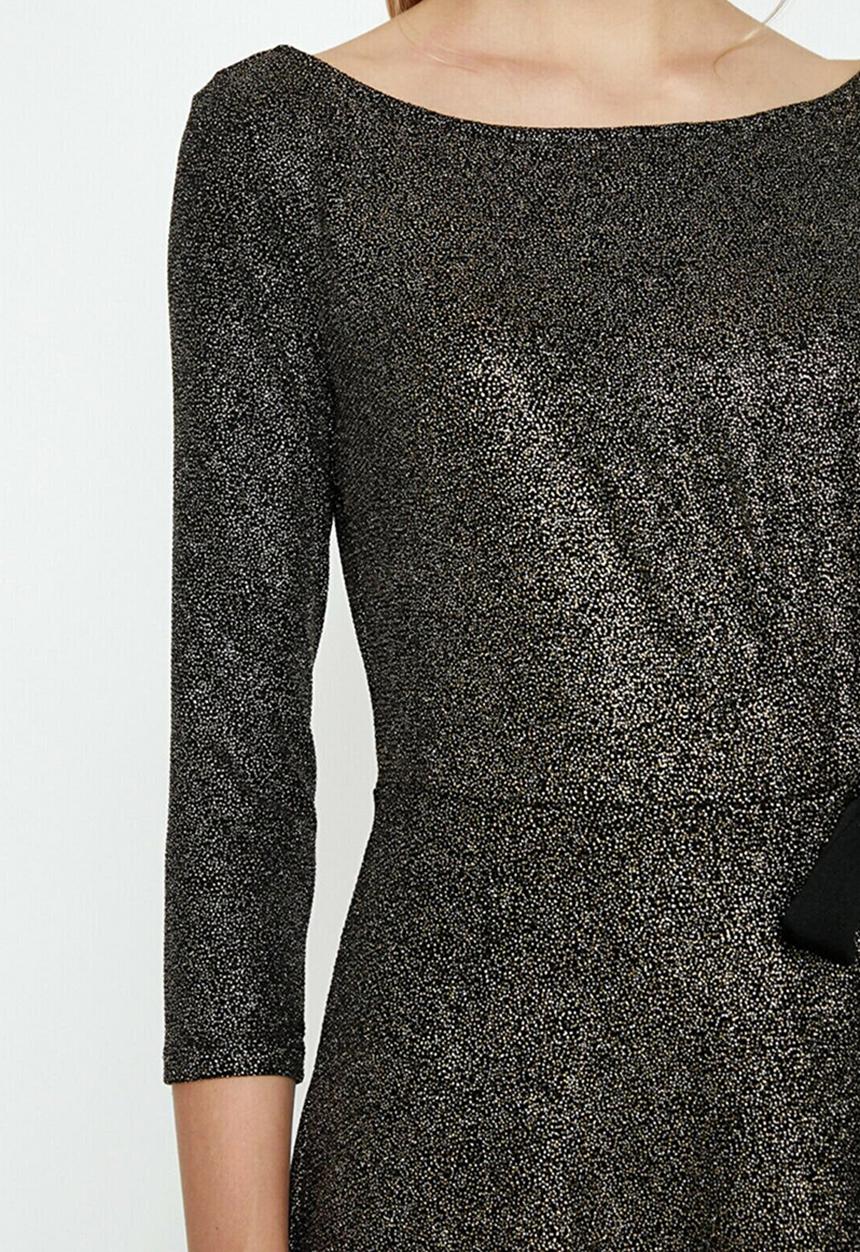 Koton - Crew neck mini dress - black