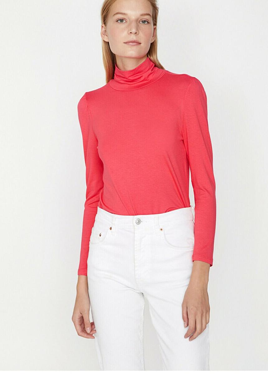 Koton - Long sleeve turtle neck T-shirt - red