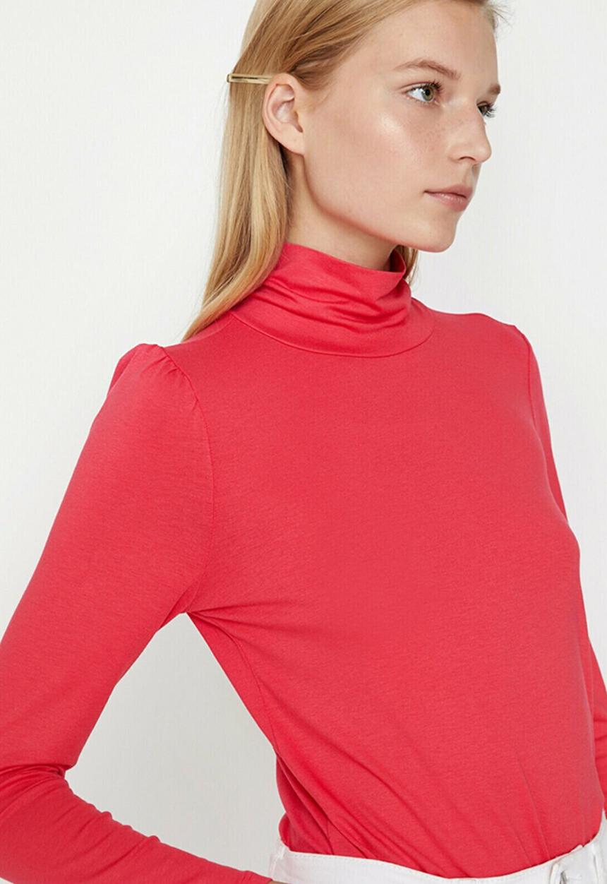Koton - Long sleeve turtle neck T-shirt - red