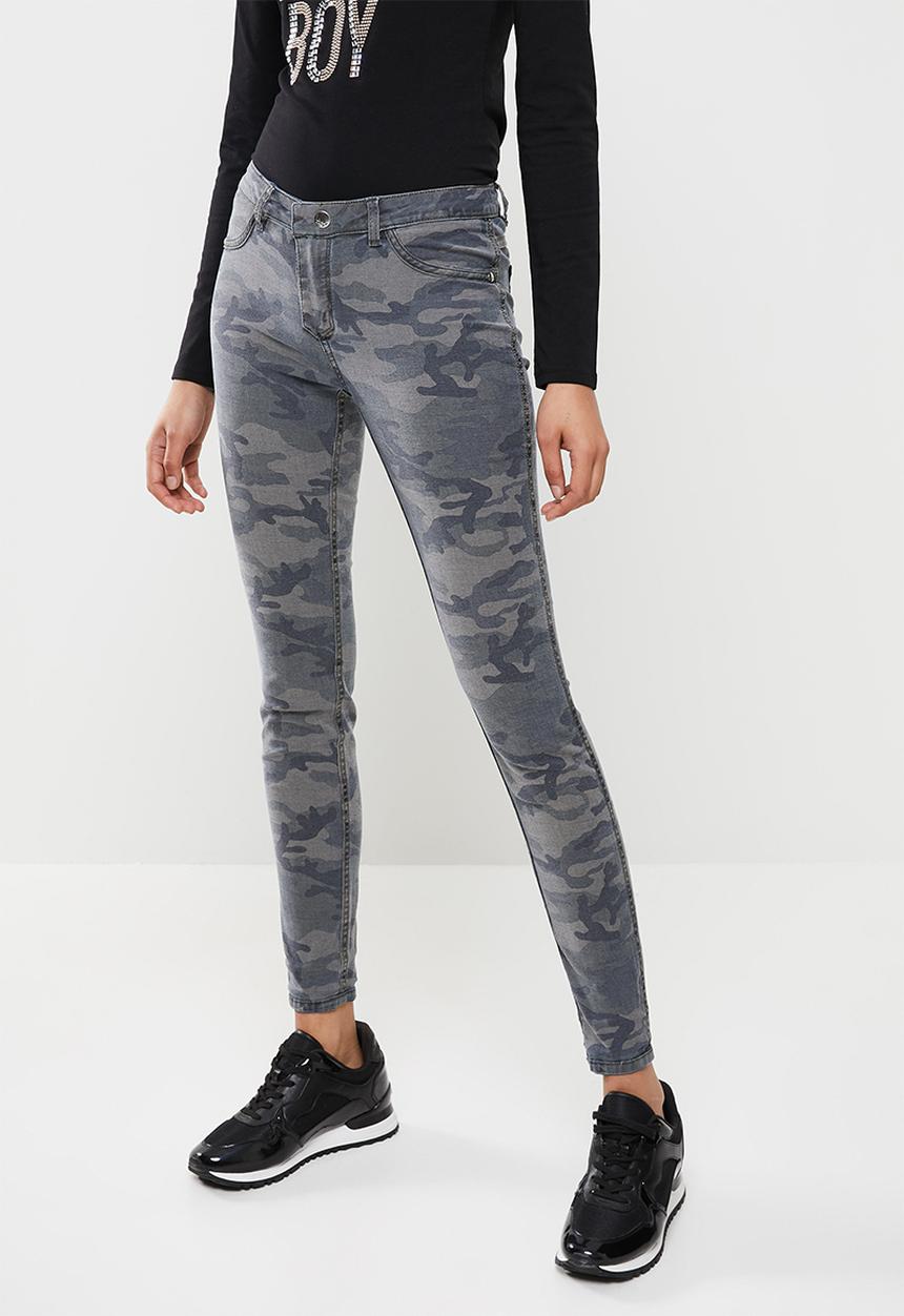 SISSY BOY - Jon jon reversible jeans camo print - med vintage