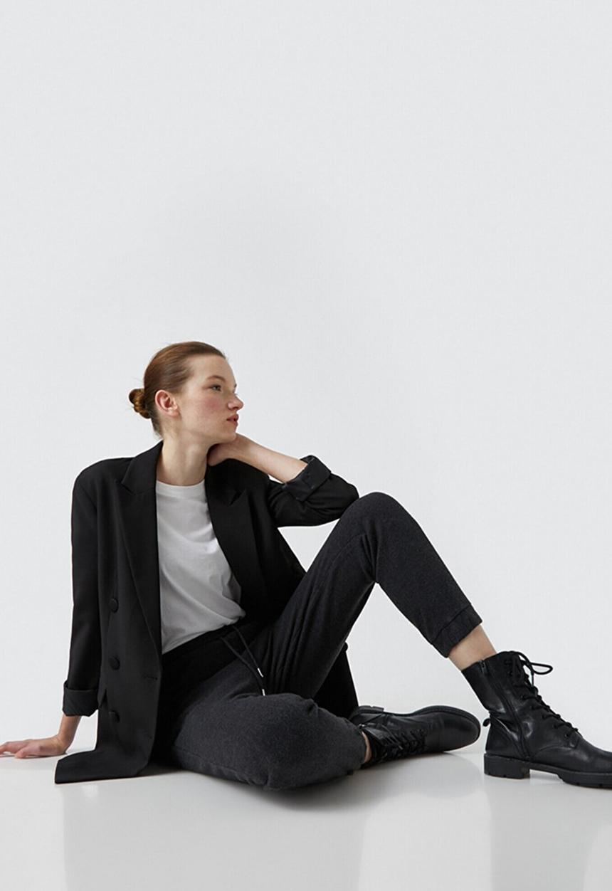 Koton - Cotton sweatpants - anthracite