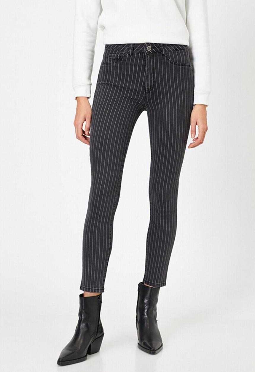 Koton - Slim fit denim jegging look jeans - black