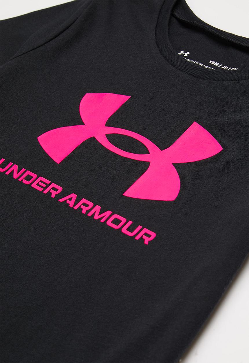 Under Armour - Live sportstyle graphic short sleeve - black/pink