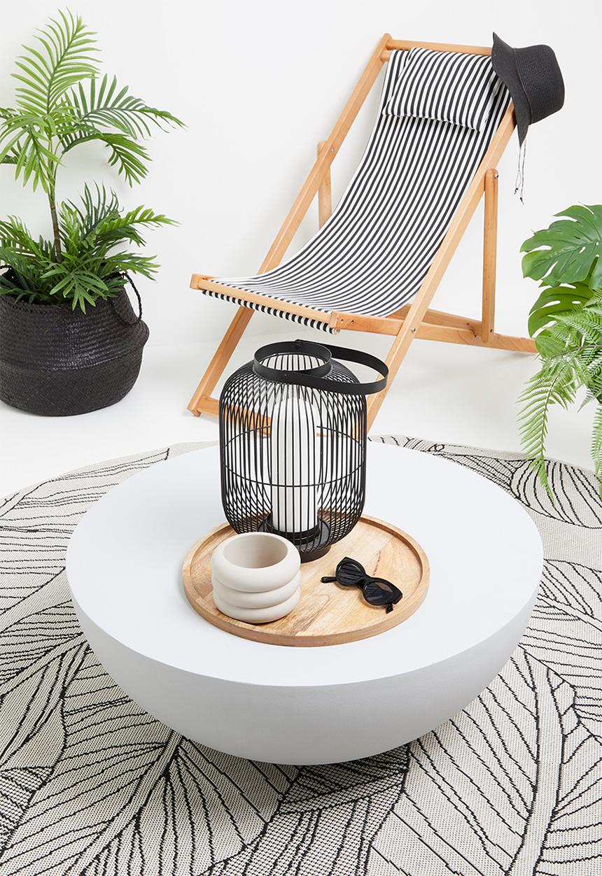 Sixth Floor - Holden outdoor coffee round table - cement