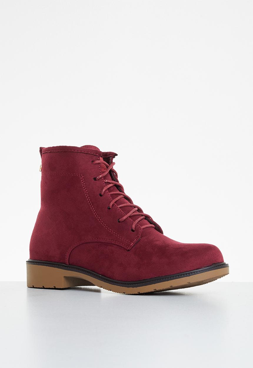 Butterfly Feet - Sussex 1 lace up ankle boot - burgundy