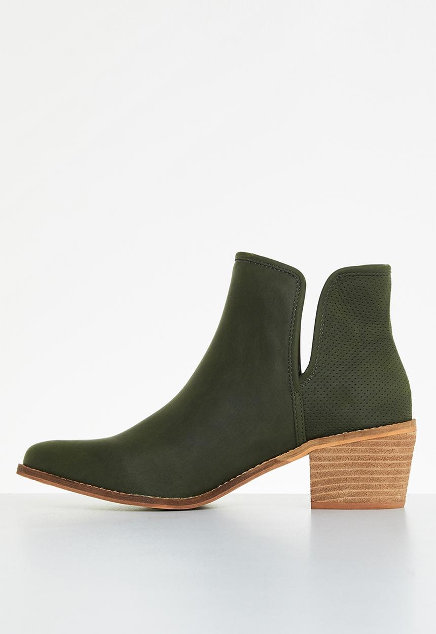 Miss Black - Cooper1 ankle boot - olive