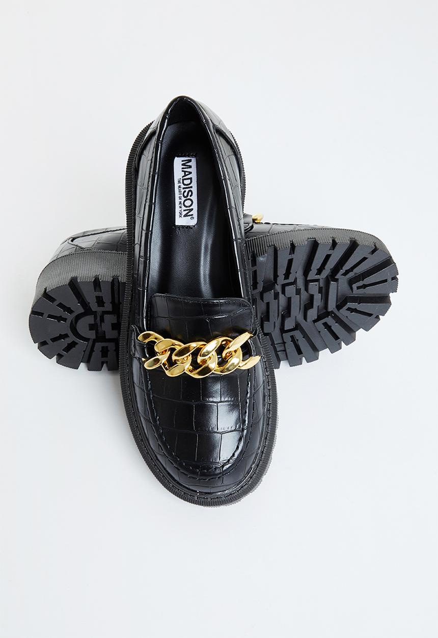 Madison® - Margoret chunky chain loafer - black