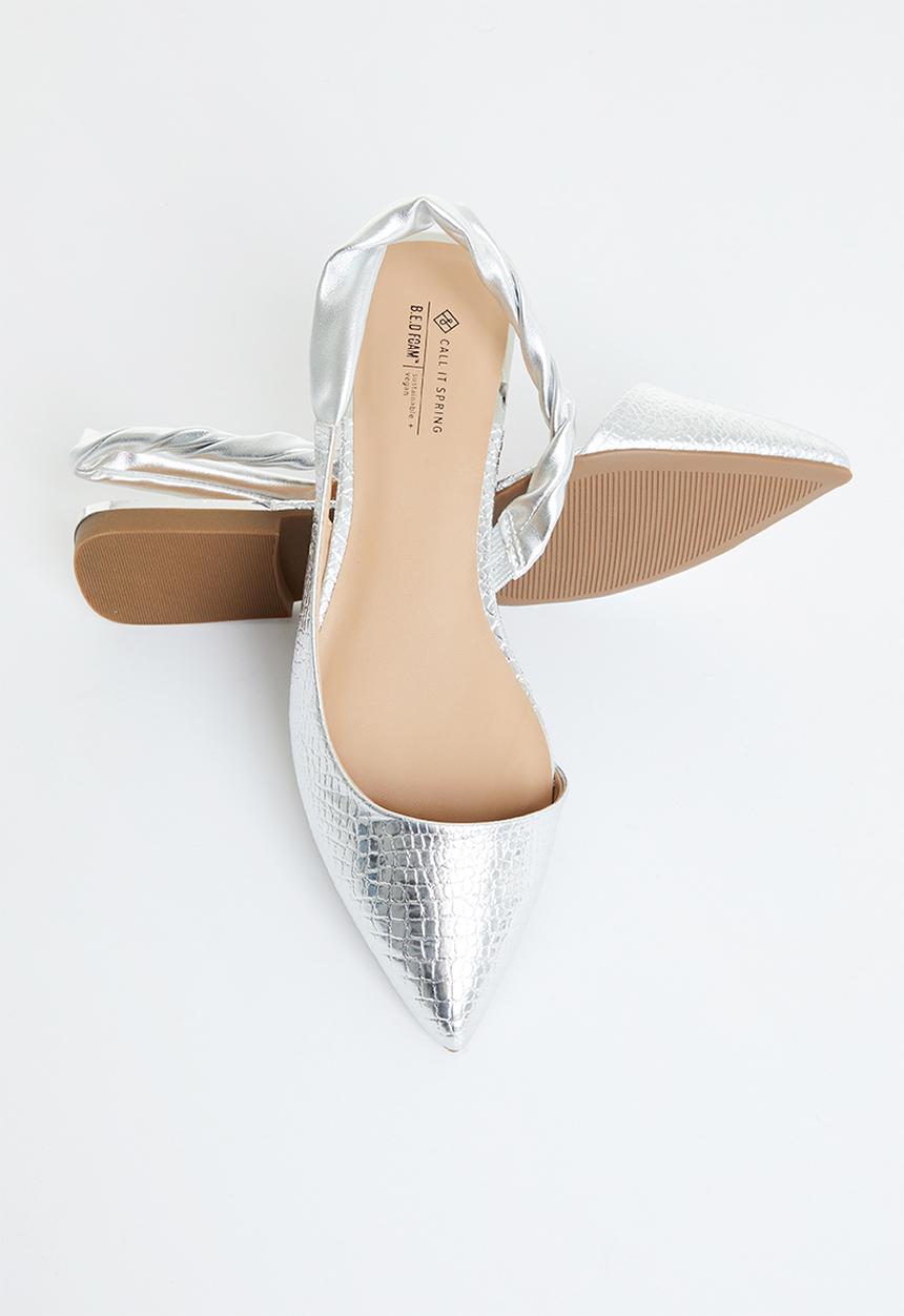 Call It Spring - Andie slingback - silver