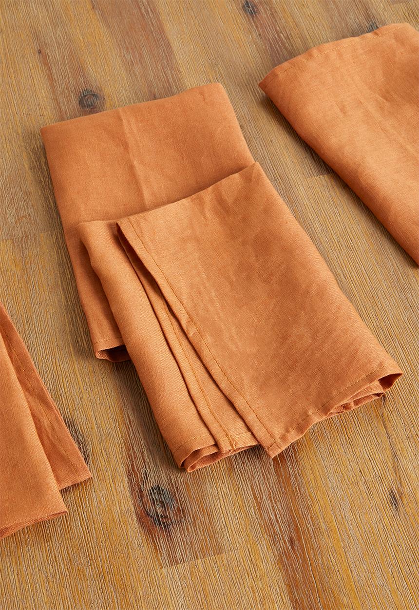 Sixth Floor - Suri linen napkin set of 4 - rust