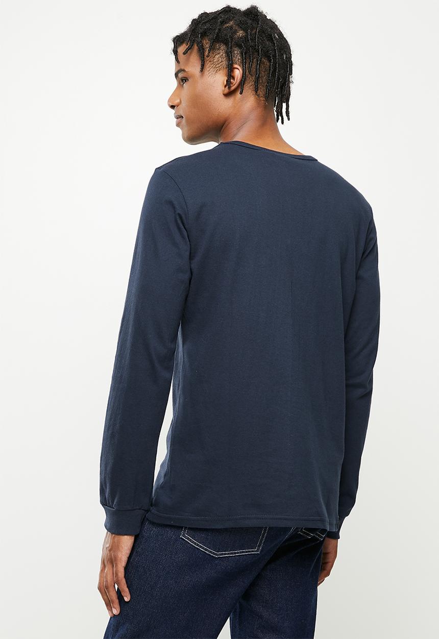 Holmes Bro's - Circle h long sleeve t - navy blazer
