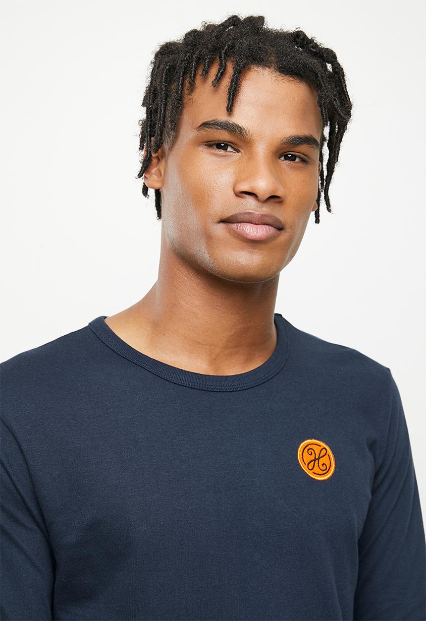 Holmes Bro's - Circle h long sleeve t - navy blazer