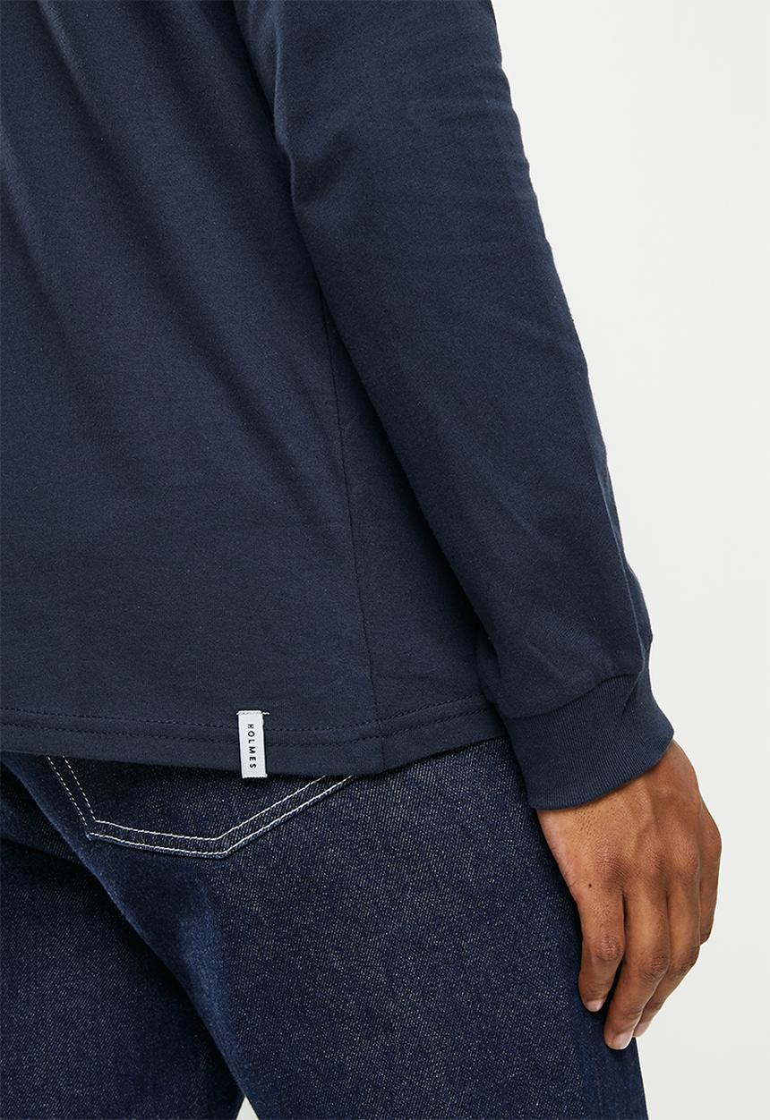 Holmes Bro's - Circle h long sleeve t - navy blazer
