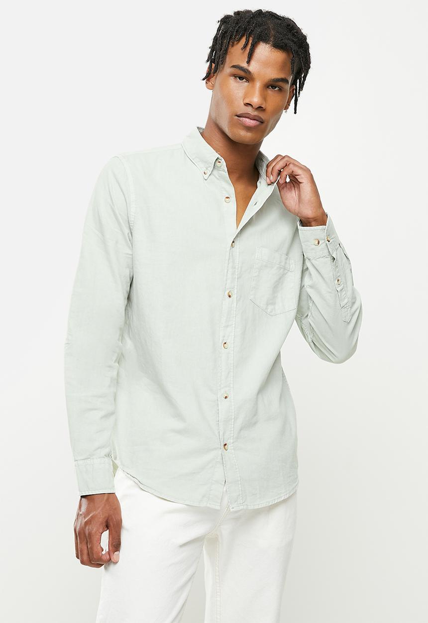 Cotton On - Mayfair long sleeve shirt - vintage cool mint