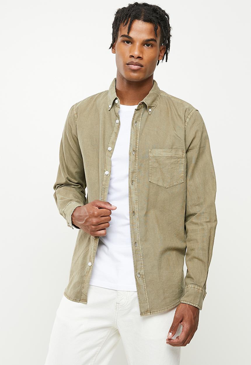 Cotton On - Mayfair long sleeve shirt - vintage khaki