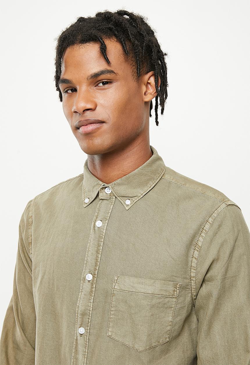 Cotton On - Mayfair long sleeve shirt - vintage khaki