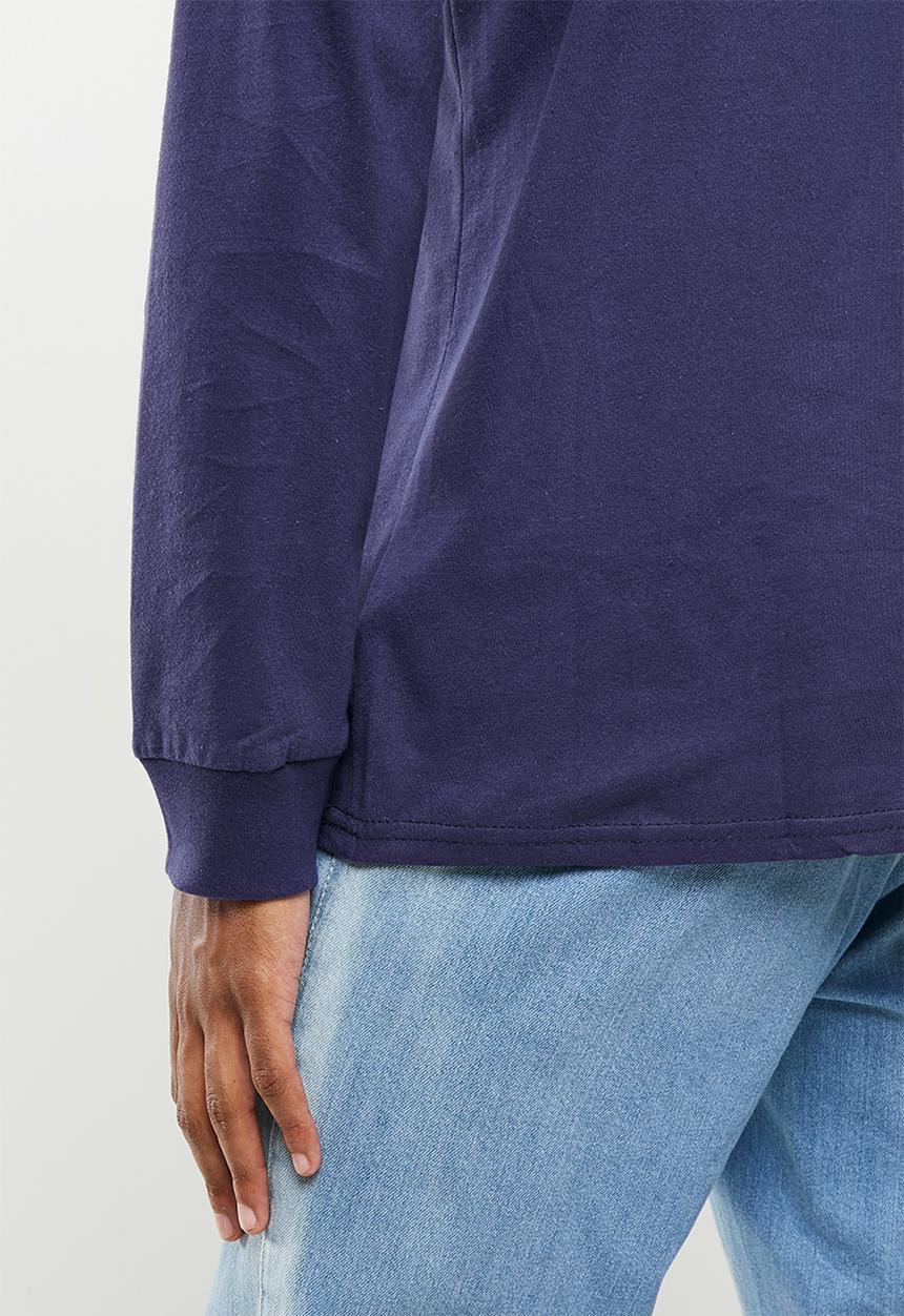 Fox - fox bar X  long sleeve tee- navy