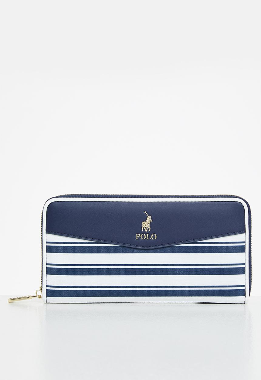 POLO - Resort zip around purse - navy