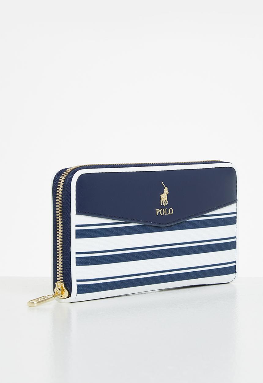 POLO - Resort zip around purse - navy