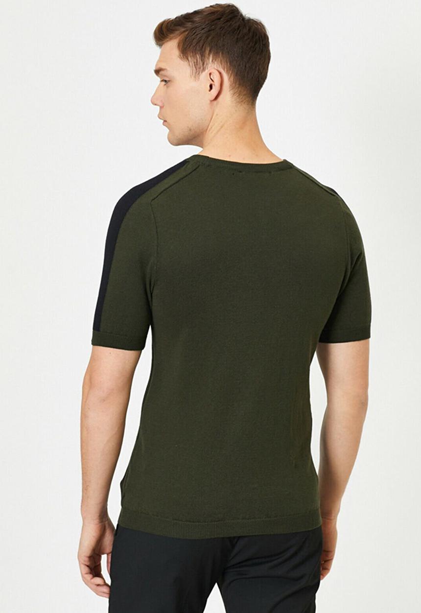 Koton - Carl short sleeve knit - khaki
