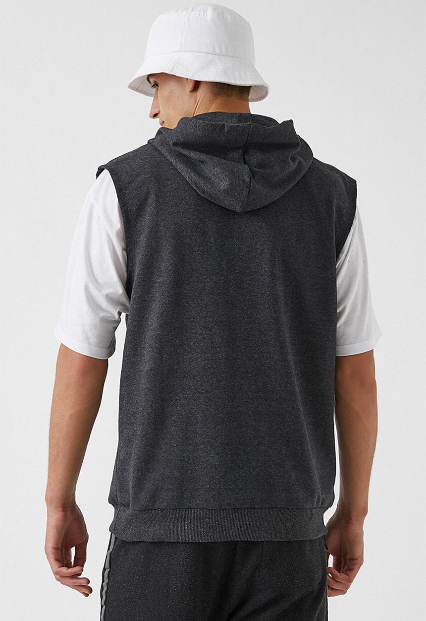 Koton - Basic sleeveless sweater - anthracite