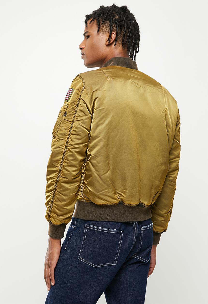Alpha Industries - Ma-1 vf nasa battlewash - green & orange