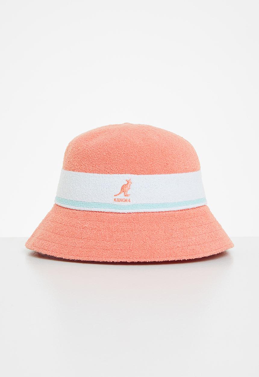 Kangol Headwear Originals - Bermuda stripe bucket - peach
