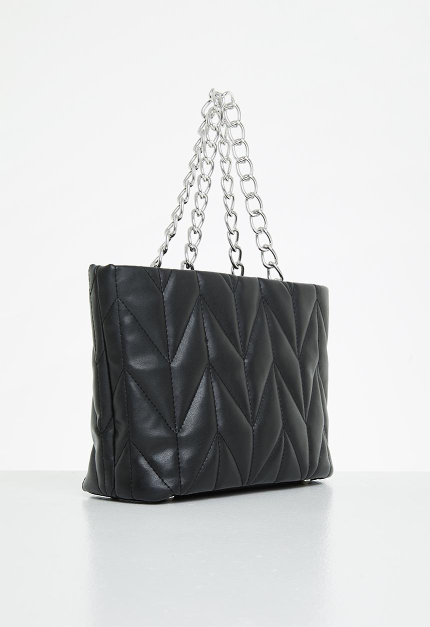 Trendyol - Quilted tote bag - black
