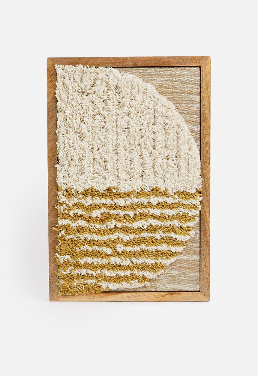 Sixth Floor - Gaia tufted wall art - natural