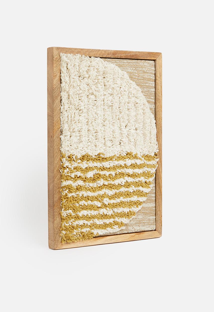 Sixth Floor - Gaia tufted wall art - natural