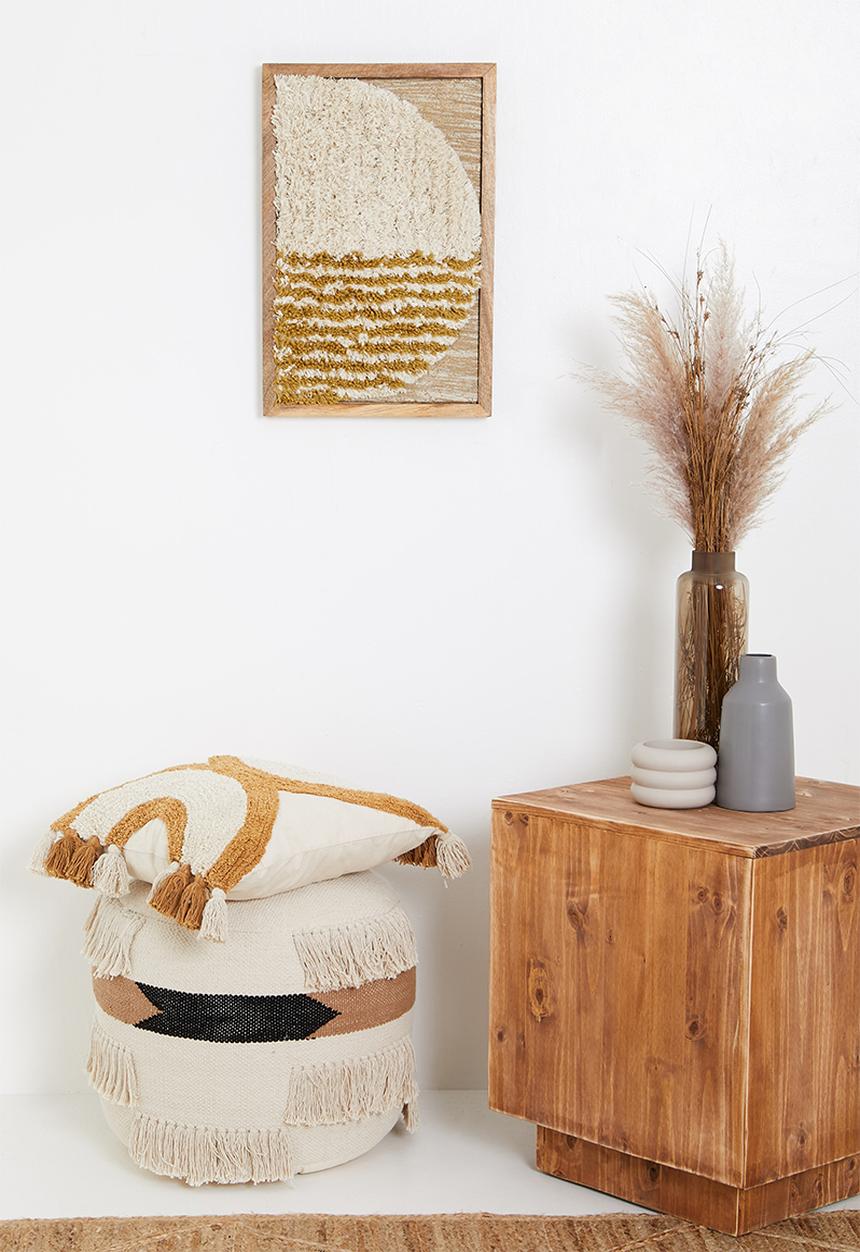 Sixth Floor - Gaia tufted wall art - natural