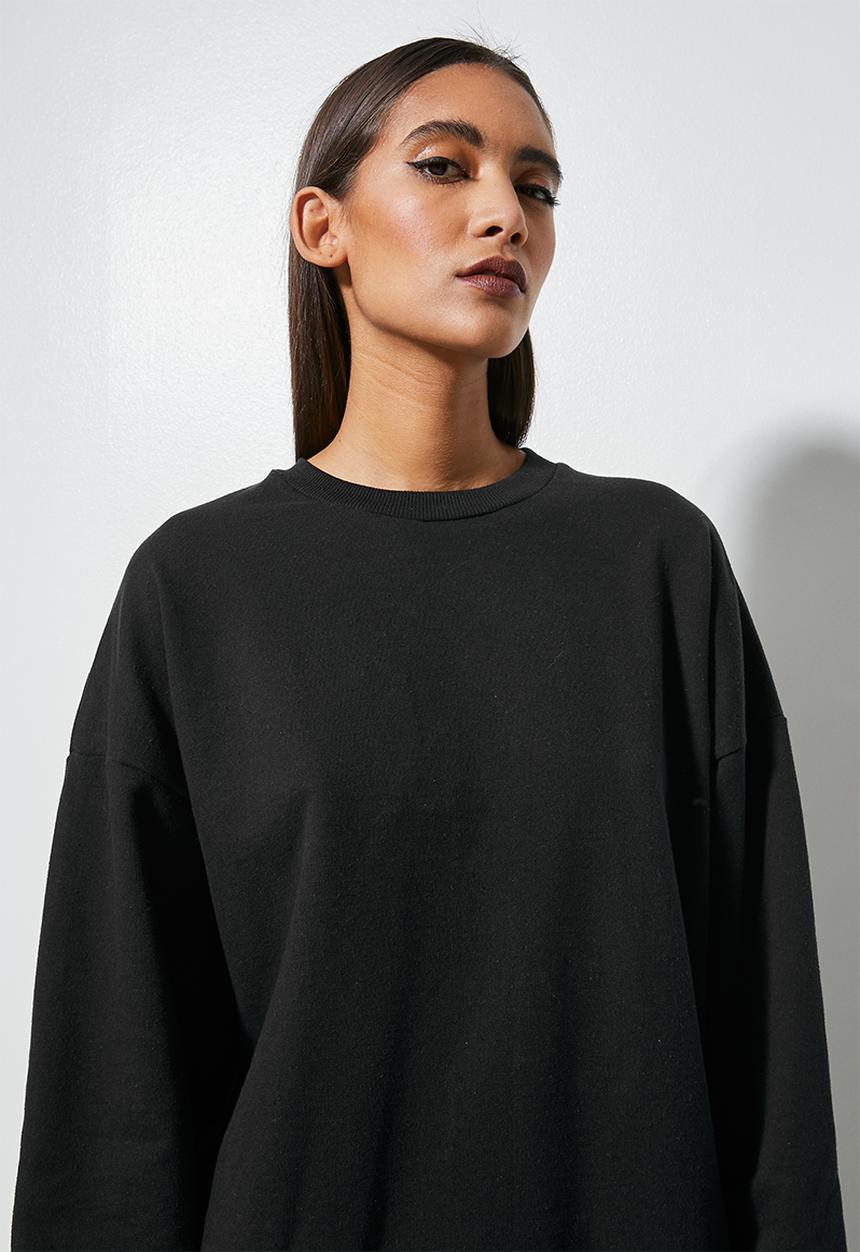 Superbalist - Slouch crew neck - black