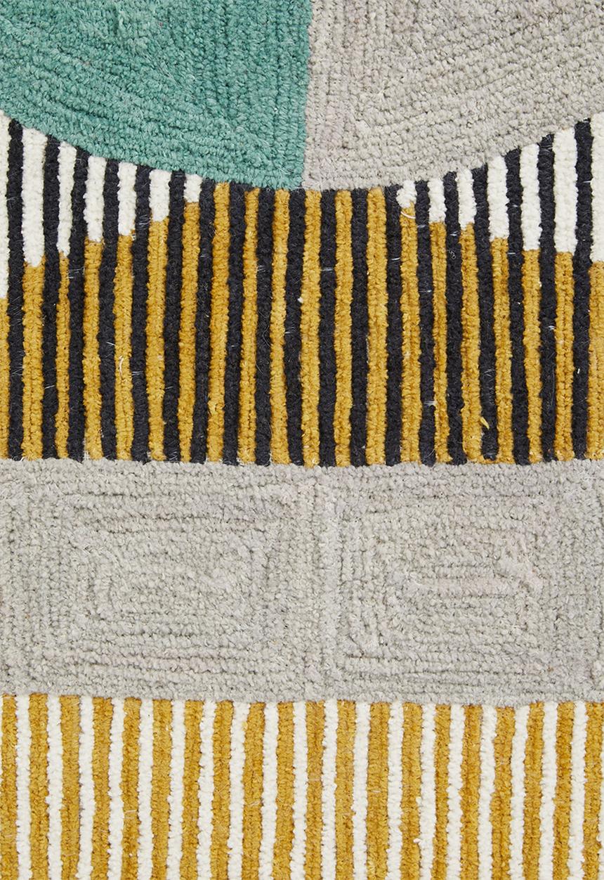 Sixth Floor - Lynx tufted wall art - multi