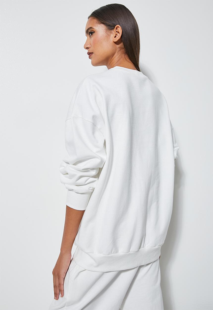 Superbalist - Slouch crew neck - ecru