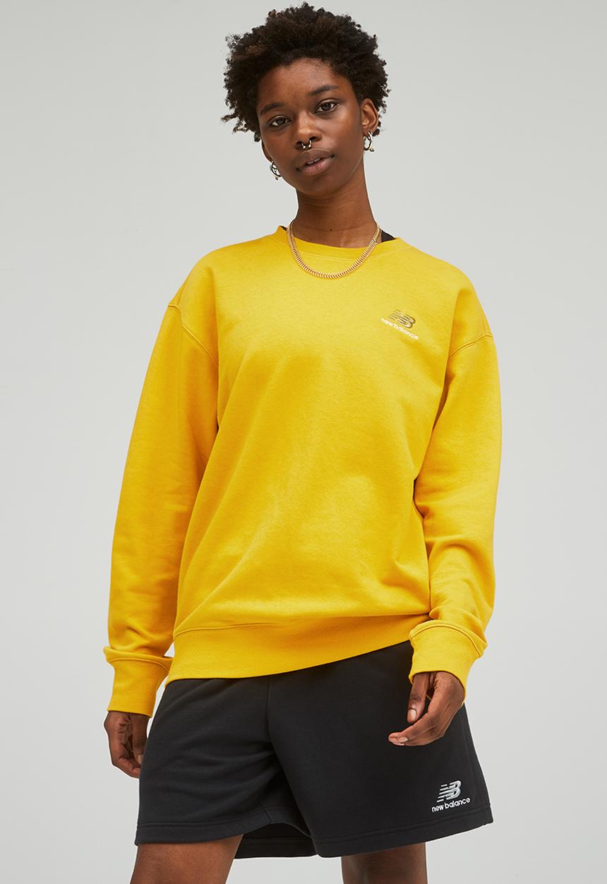 New Balance  - Uni-ssentials french terry crewneck sweatshirt - varsity gold