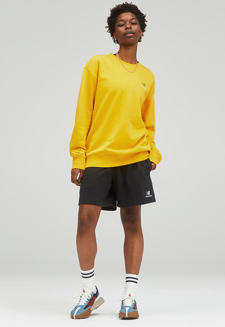 New Balance  - Uni-ssentials french terry crewneck sweatshirt - varsity gold