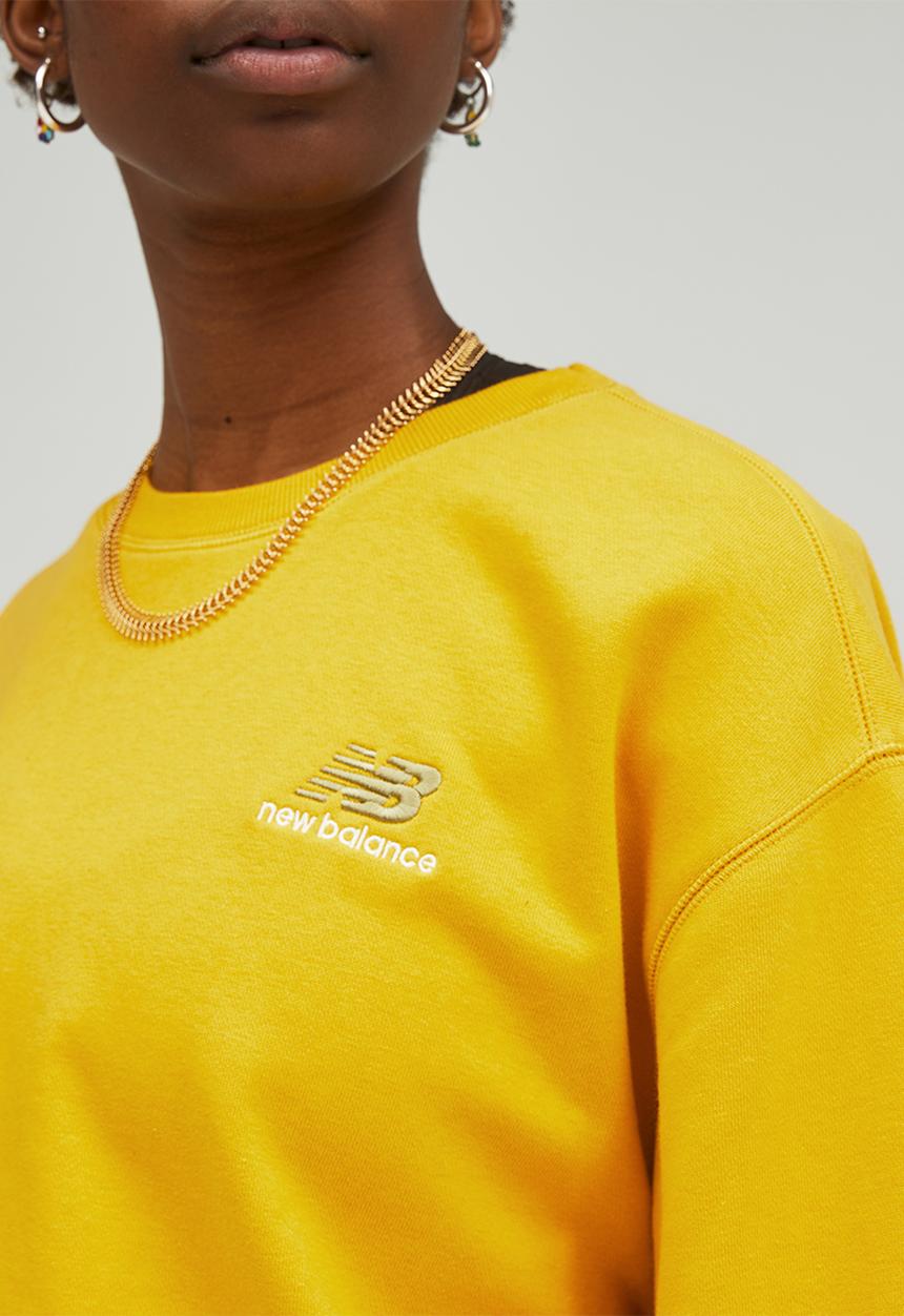 New Balance  - Uni-ssentials french terry crewneck sweatshirt - varsity gold