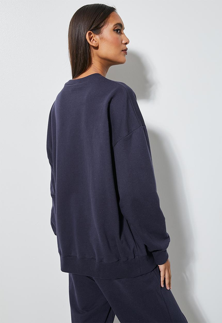 Superbalist - Slouch crew neck - ink