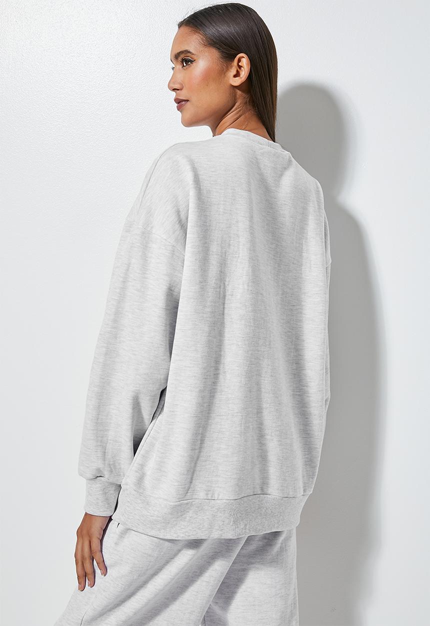 Superbalist - Slouch crew neck - ice melange
