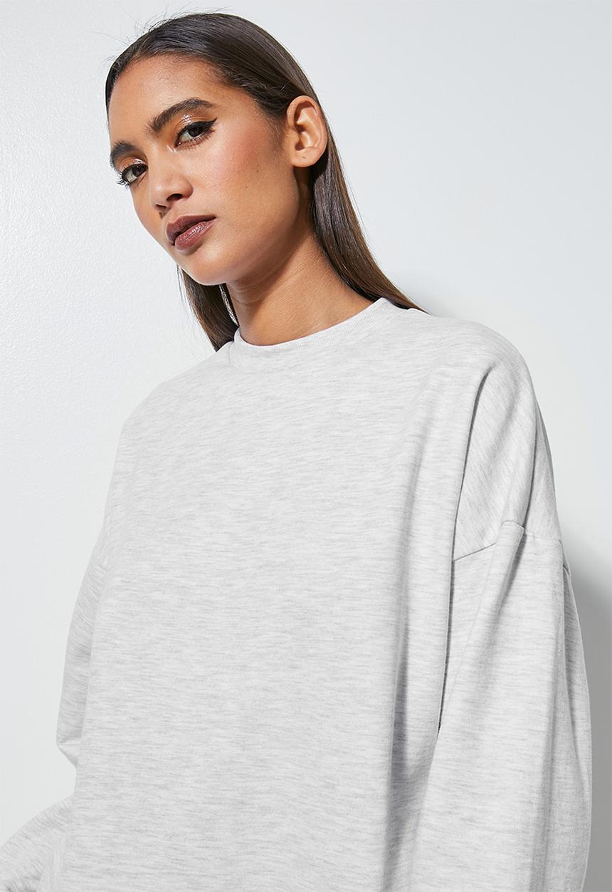 Superbalist - Slouch crew neck - ice melange