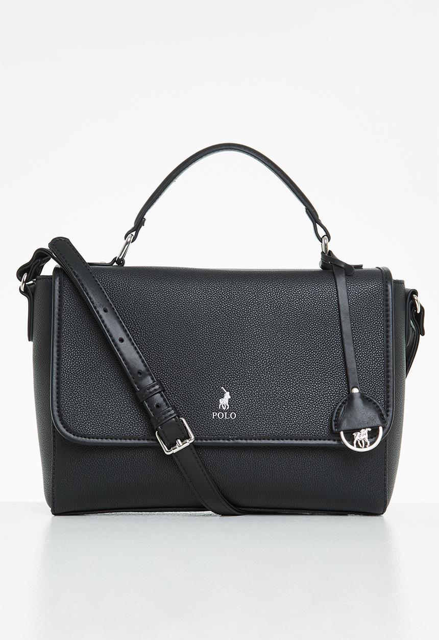 POLO - Lyon flapover bag - black