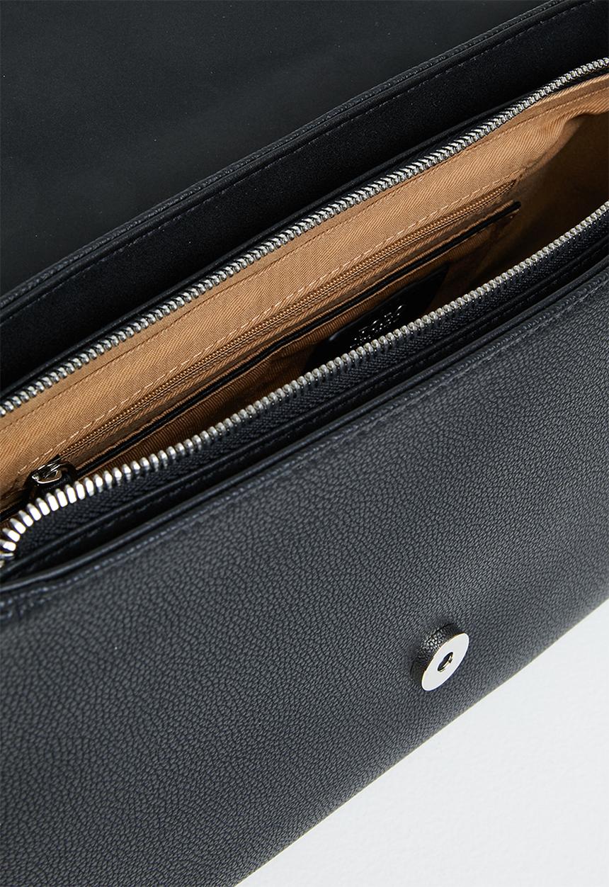 POLO - Lyon flapover bag - black