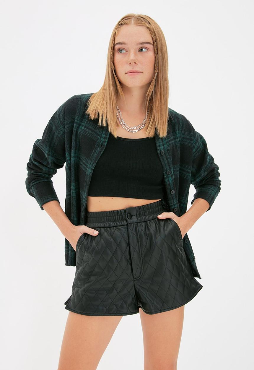 Trendyol - Plaid shirt  - green