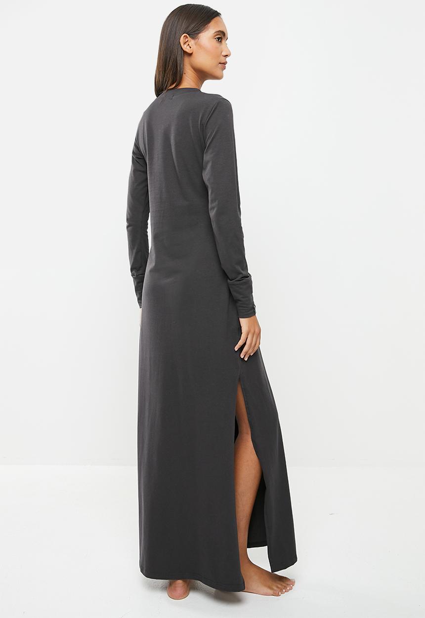 STRONG by T-Shirt Bed Co. - Morden maxi long sleeeve - deep charcoal