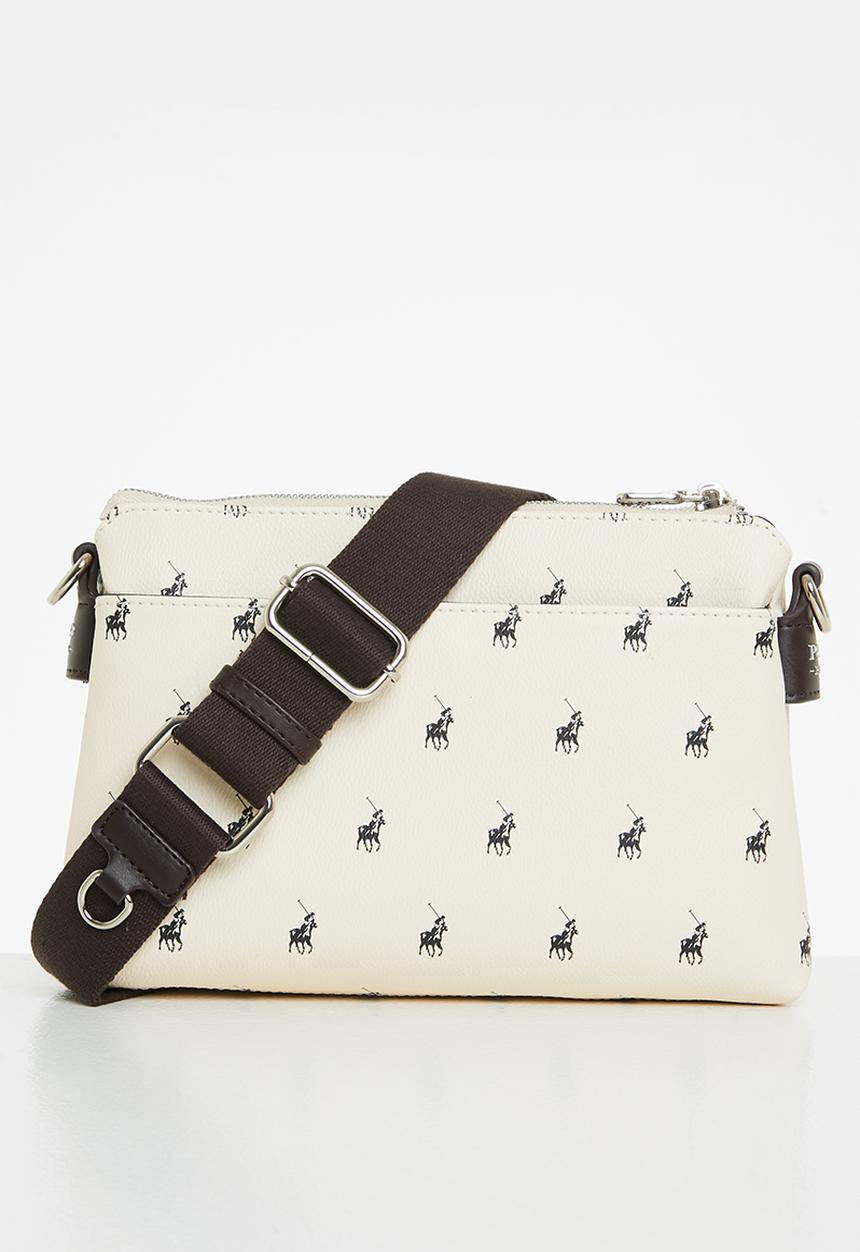 POLO - New classic double compartment sling - cream